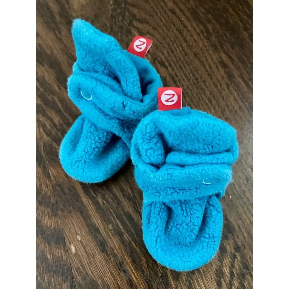 Zutano Newborn Baby Girl 0-3 Months Outfit & Booties Bundle